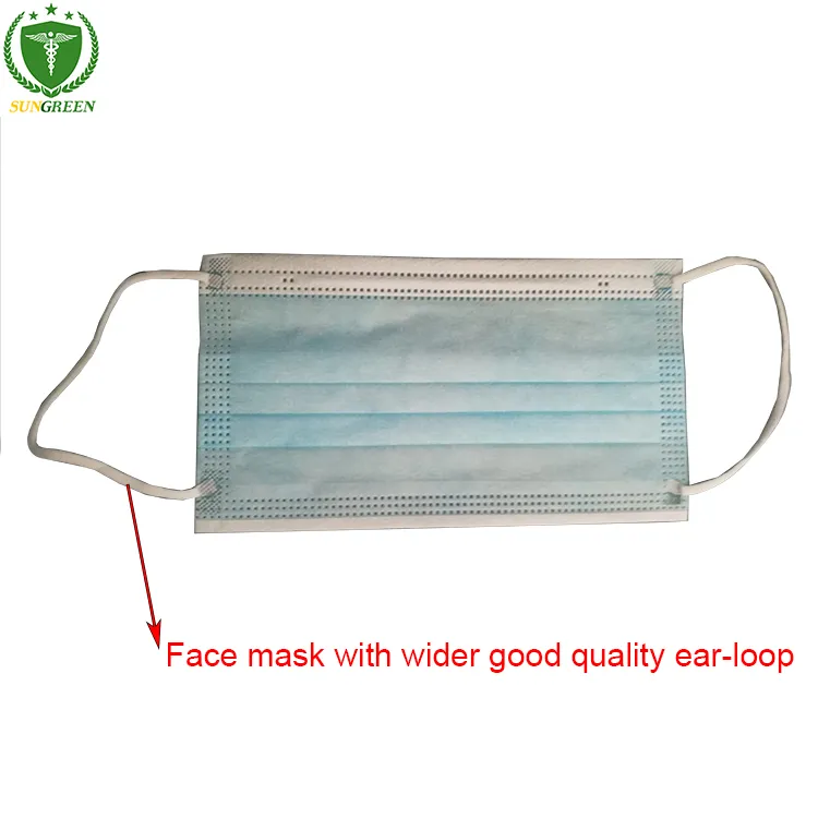 Disposable Medical Non-Woven Face Mask with Ear Loop