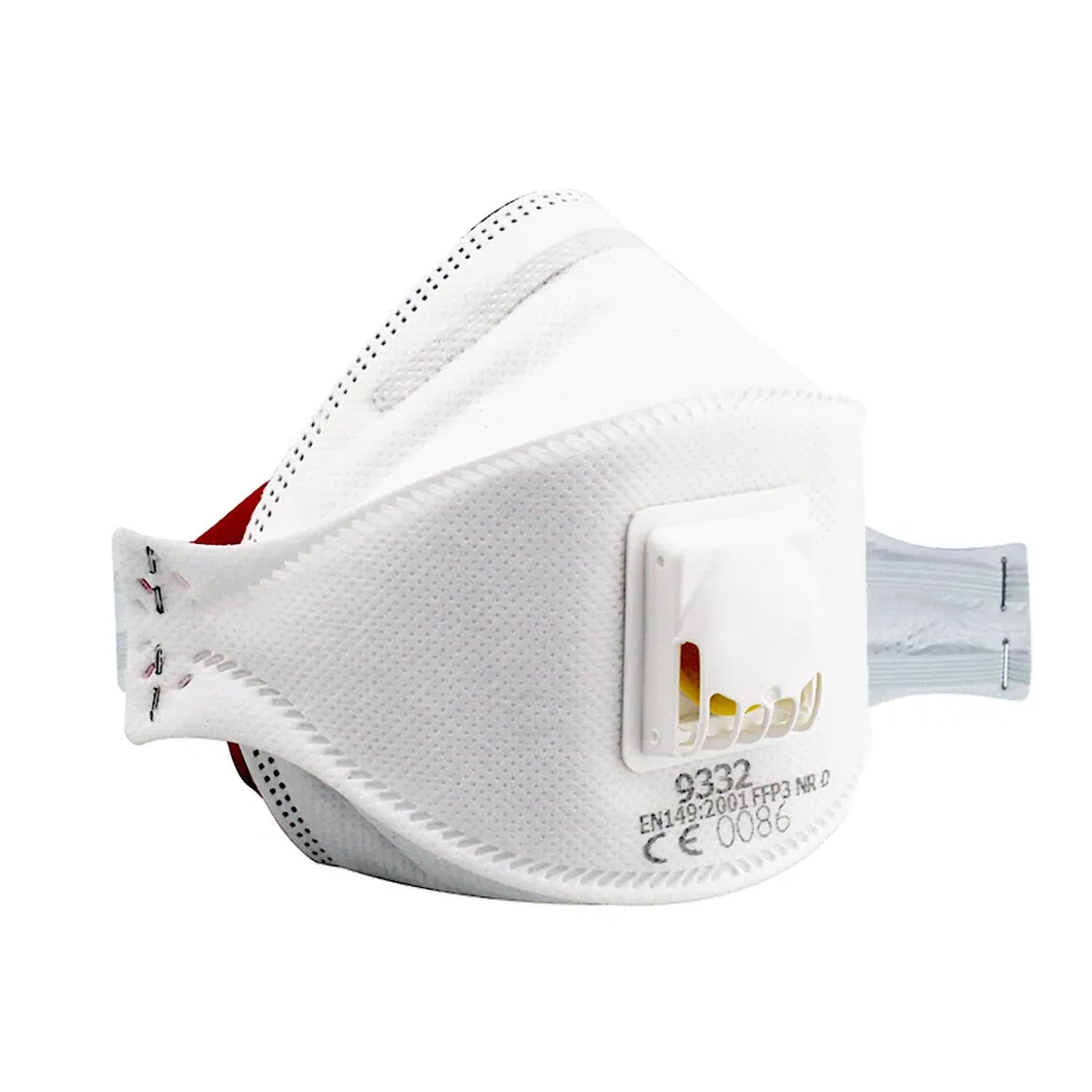 Disposable Nonwoven Dust Mask Respirator with Valve Like 9332 9322 En149: 2001