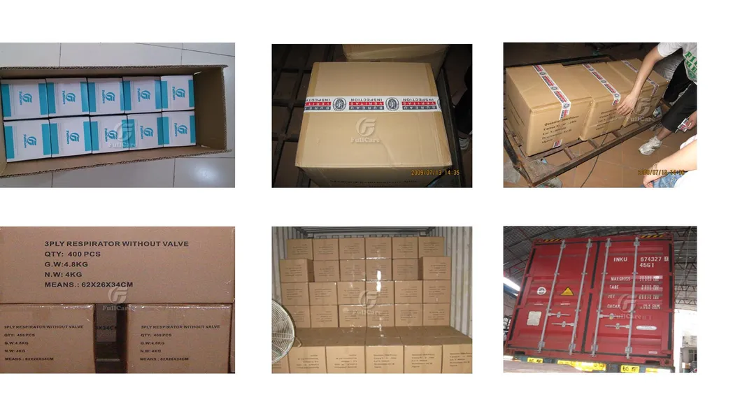 Disposable Nonwoven Dust Mask Respirator with Valve Like 9332 9322 En149: 2001