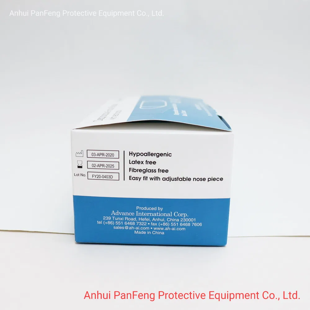Disposable Procedure 3 Ply Earloop Face Mask with Blue Color