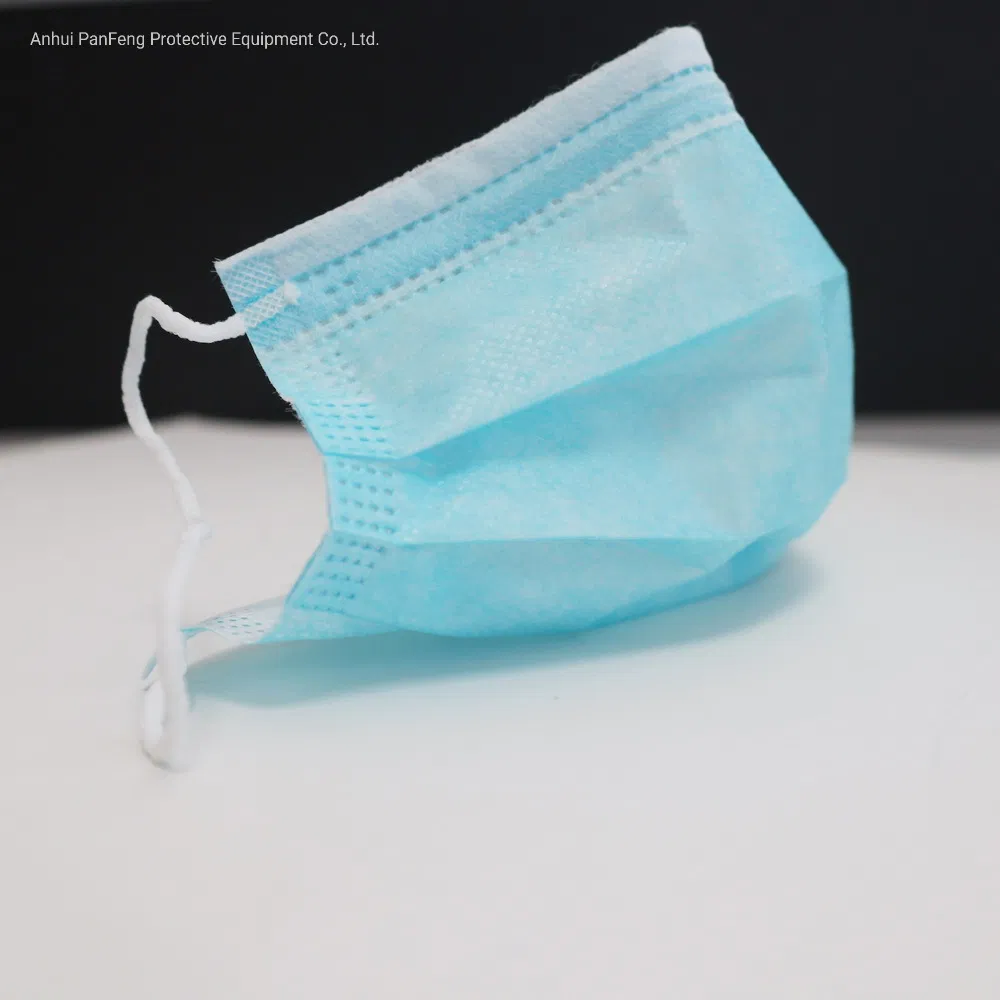 Disposable Procedure 3 Ply Earloop Face Mask with Blue Color
