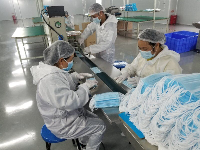 Disposable Protective Masks Individually Packaged