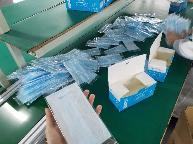 Disposable Protective Masks Individually Packaged