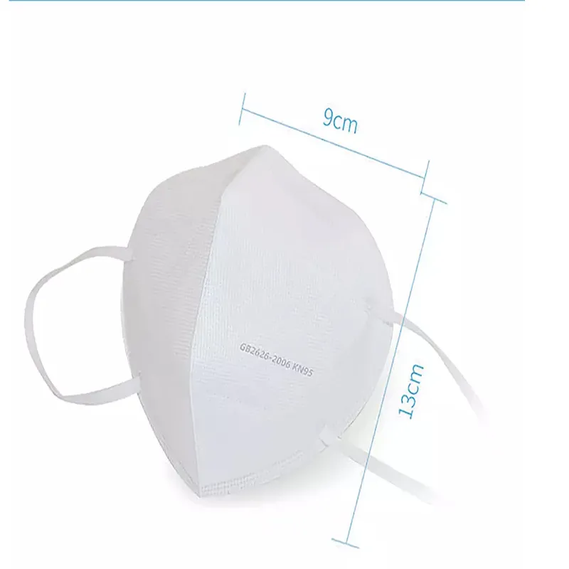 Disposable White 5 Layers Non-Woven Fabric Face Mask Pm 2.5 Face Mask