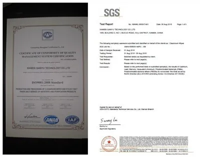 Dust Free 55% Wood Pulp 45% Polyester Nonwoven 0609 Industrial Cleaning Cleanroom Wiper Paper