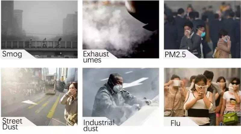 Dust Pm2.5 Plastic Exhalation Valve Control Breathing Filters White Breathing Valve Piece Dust Face Accessories