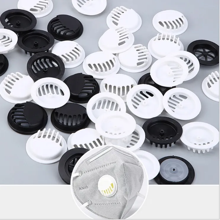Dust Pm2.5 Plastic Exhalation Valve Control Breathing Filters White Breathing Valve Piece Dust Face Accessories