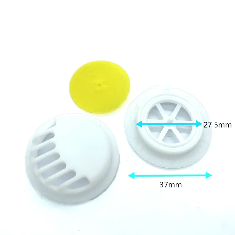 Dust Pm2.5 Plastic Exhalation Valve Control Breathing Filters White Breathing Valve Piece Dust Face Accessories