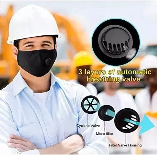 Dust Pm2.5 Plastic Exhalation Valve Control Breathing Filters White Breathing Valve Piece Dust Face Accessories