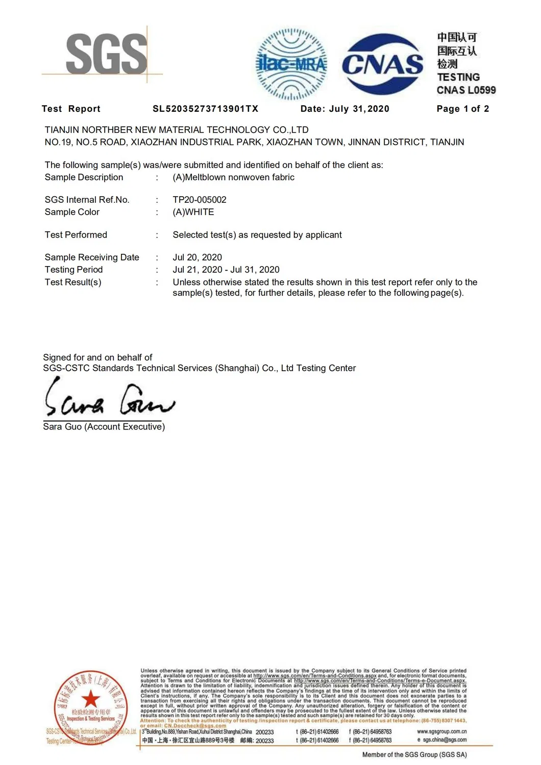 Eco-Friendly Customized PP Melt Blown Non Woven Fabric for Face Mask