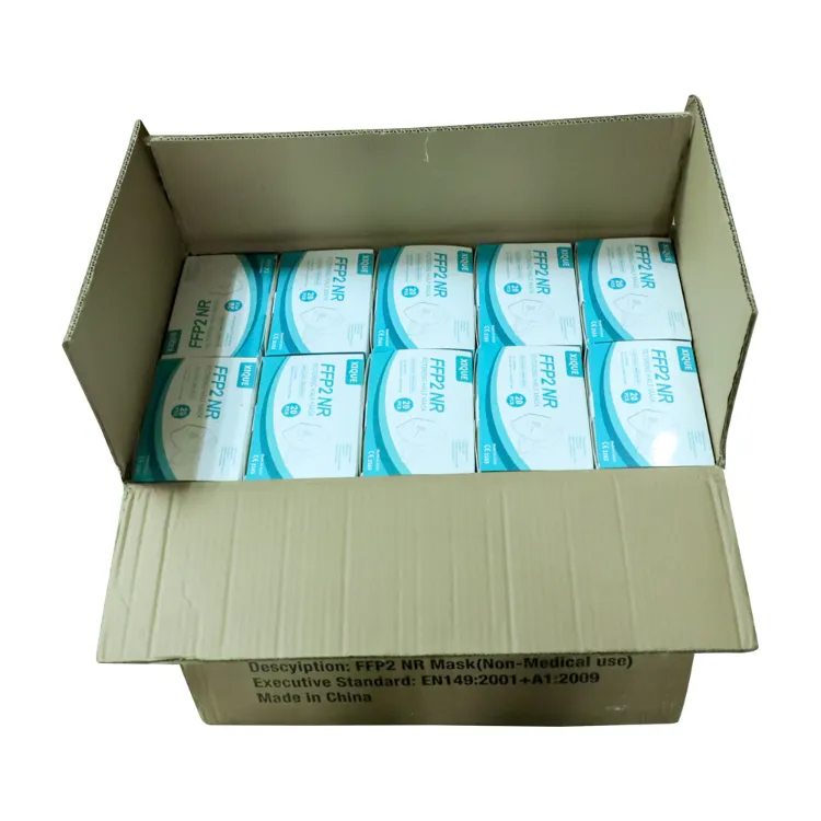 En149: 2001 A1: 2009 Ffp 2 Filter Masker Dust Carton Protective Mascherinerin Maschera FFP2 Mask