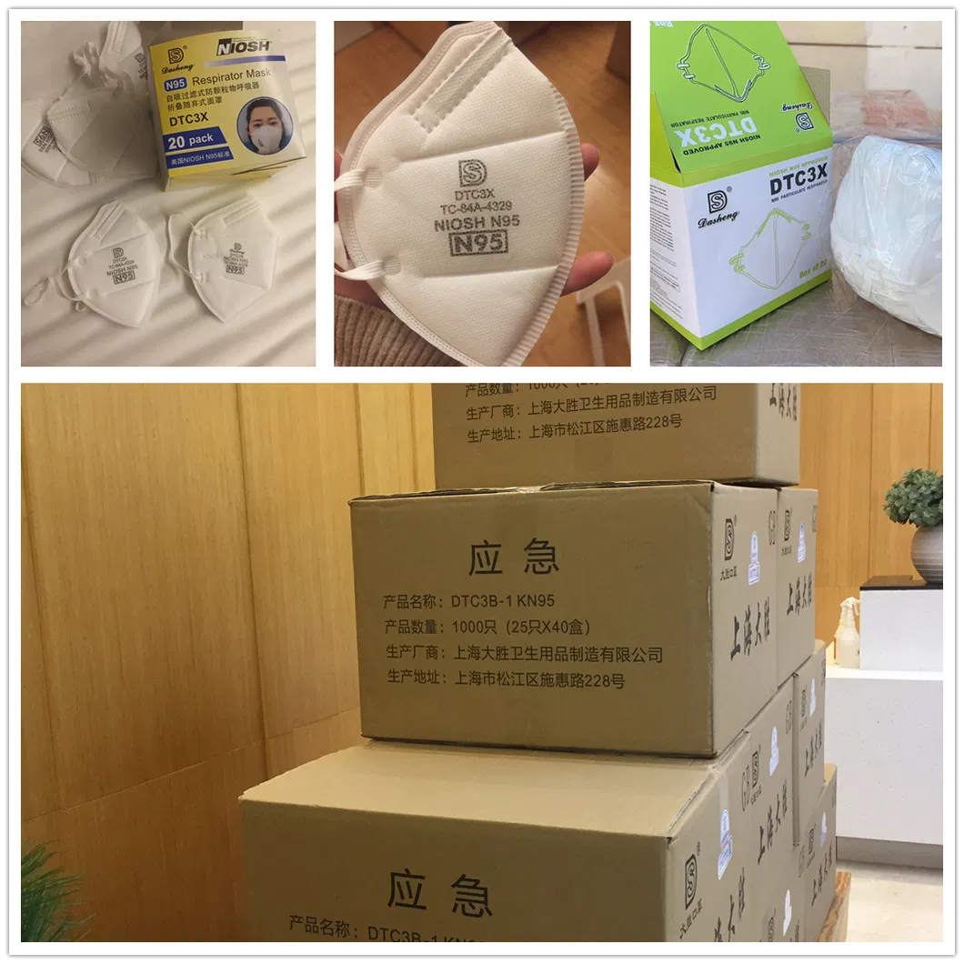 En149: 2001 +A1: 2009 N95 KN95 FFP2 Self-Suction Pfe 95% Filter Particulate Respirators