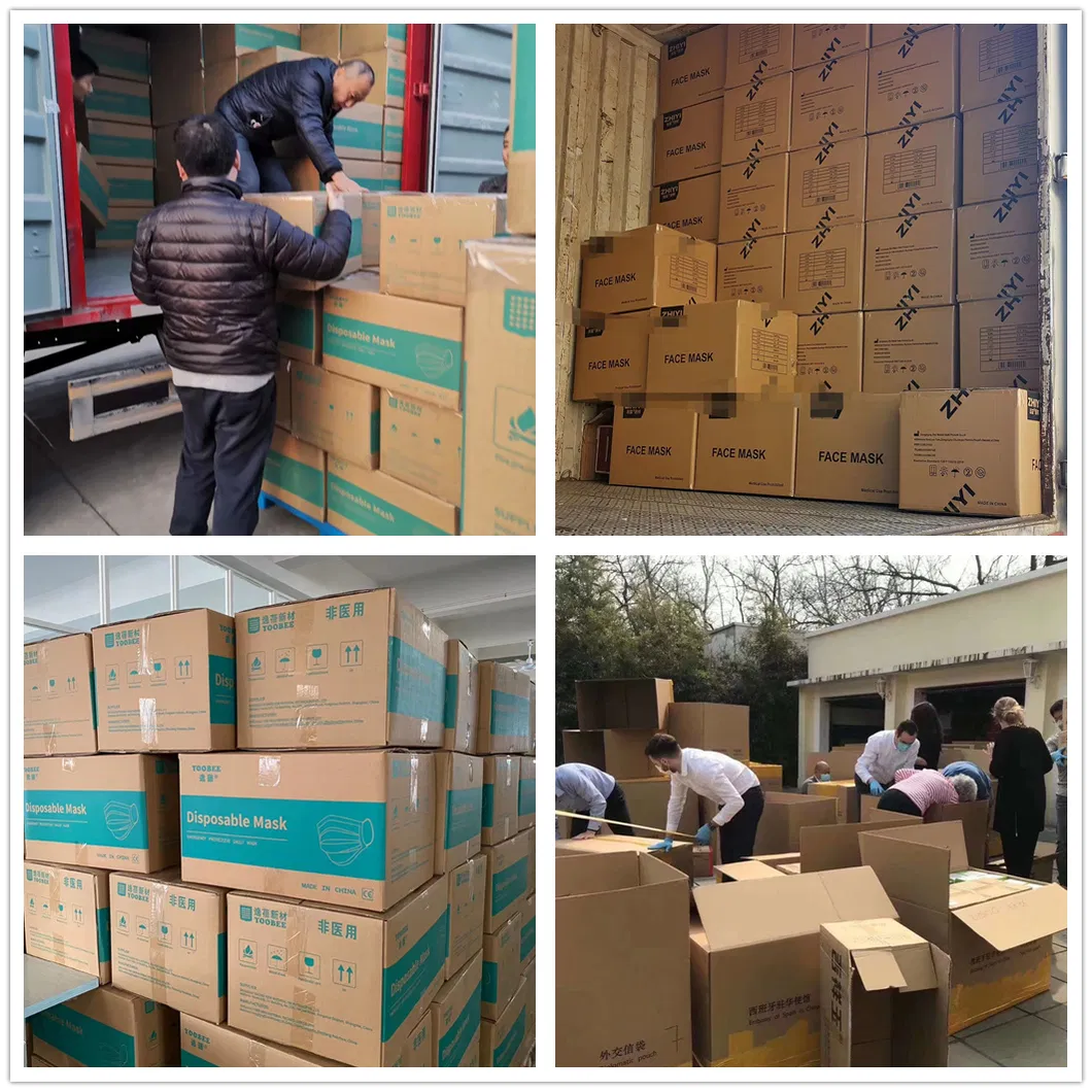 En149: 2001+A1: 2009 Non-Woven Disposable Protective FFP2 Masks