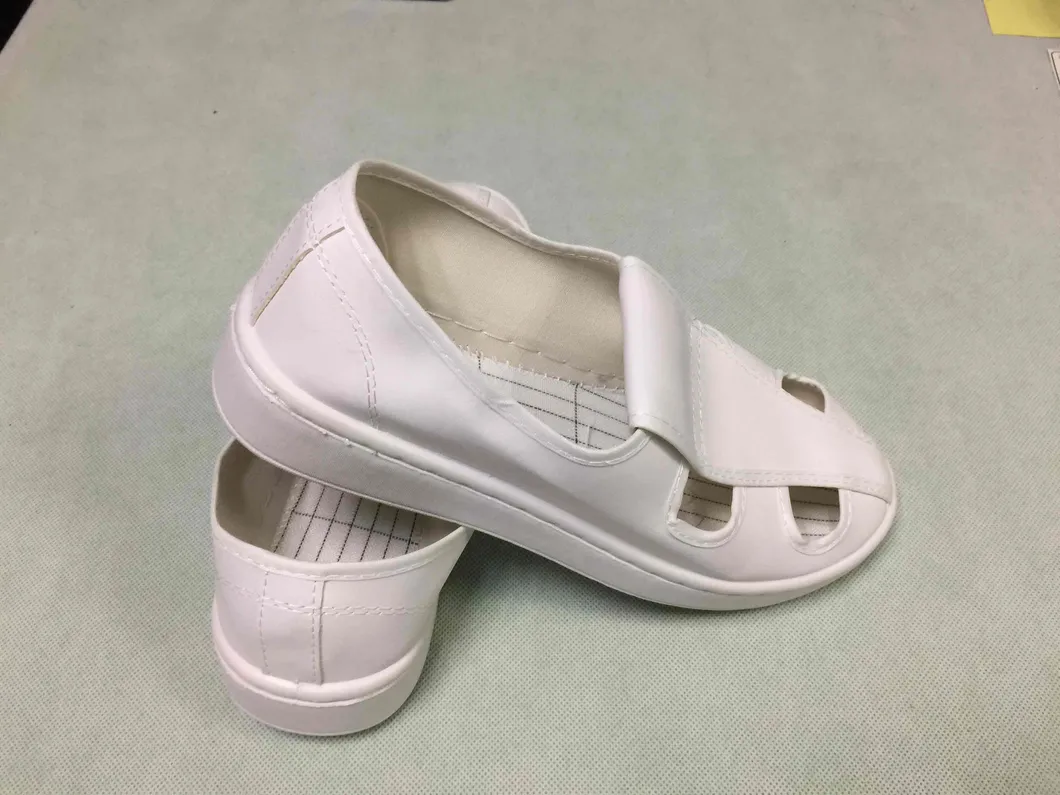 ESD Antistatic Safety Shoes for Laboratory Clean Room Ln-1577105PVC
