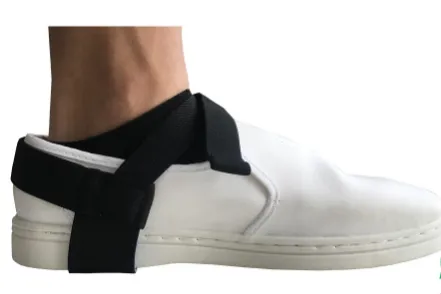 ESD Foot Grounder Anti Static Heel Grounder Black Rubber with 1 M Ohm Resistor