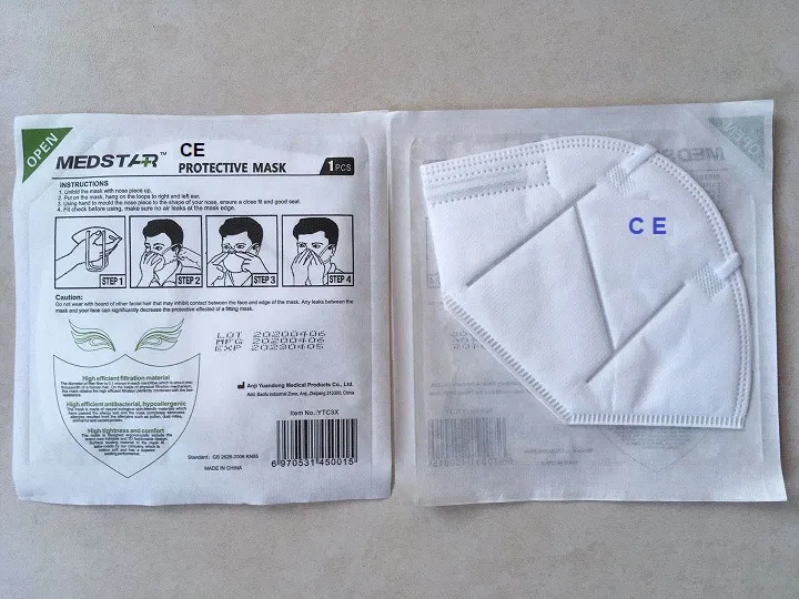 EU Standard En149-2001 Personal Protective Face Mask