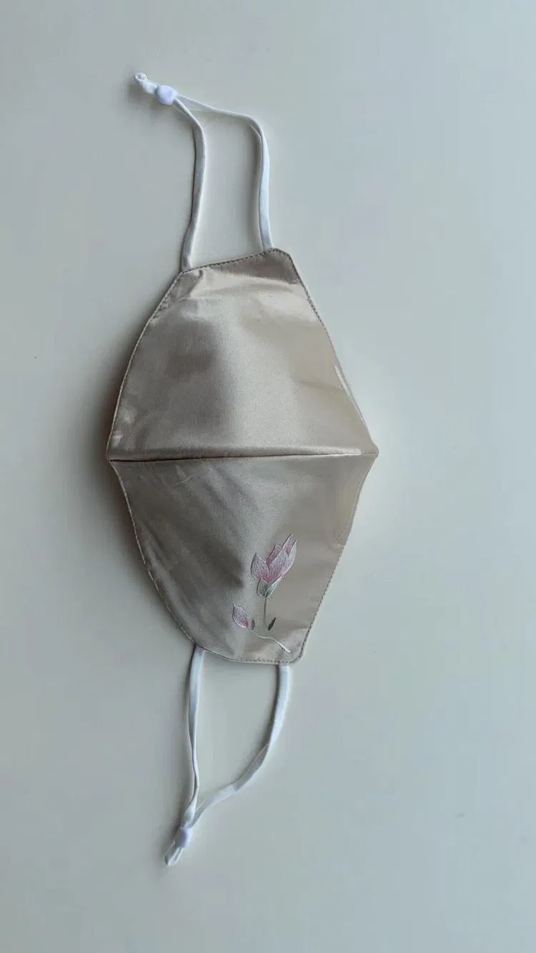Face Dust Facial Mask 100% Silk Stain Su Embroidery