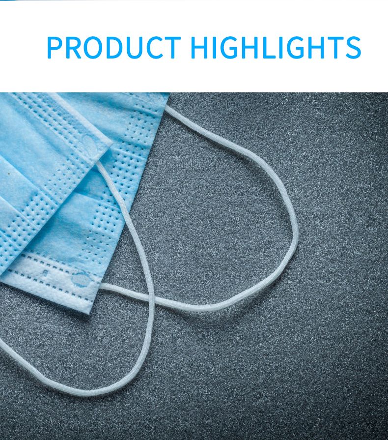 Face Mask, Disposable, 3-Ply, Non-Woven, with Ear Loop in Stock