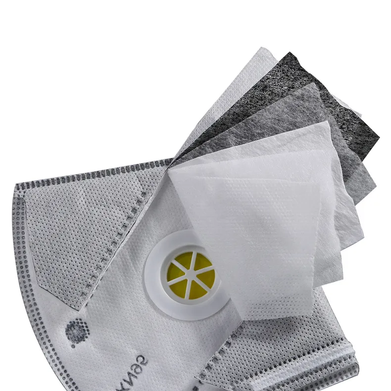 Fast Shipping Anti Virus 5 Ply KN95 Face Mask with Valve KN95 Face Mask