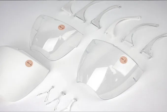Face Shield Plastic Color Transparent Mask Anti -Spray Anti -Fog Isolation PC Shield