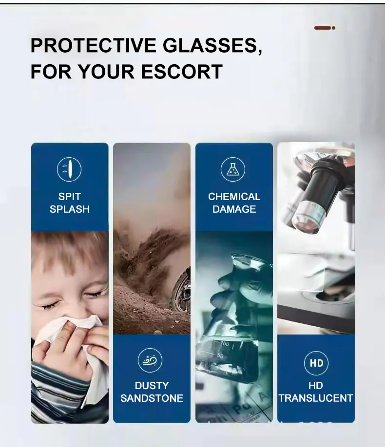 Face Shield Plastic Color Transparent Mask Anti-Spray Anti-Fog Isolation PC Shield