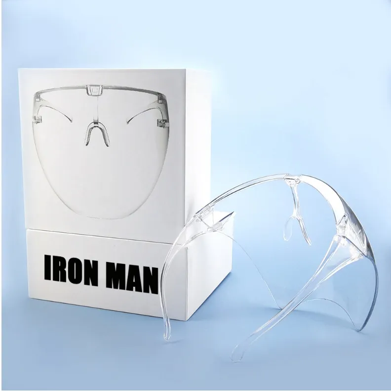 Face Shield Plastic Color Transparent Mask Anti-Spray Anti-Fog Isolation PC Shield