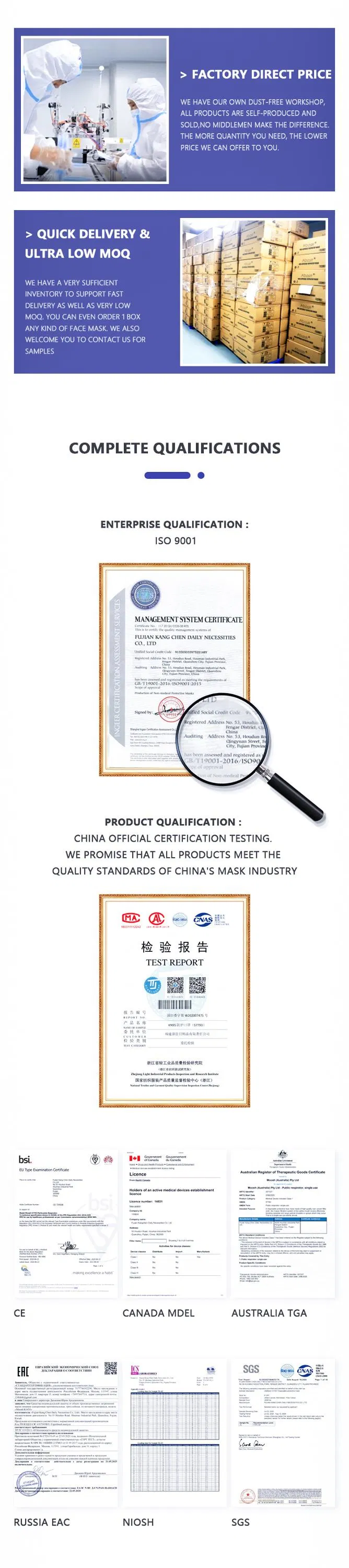 Factory Custom Fashion Dust Disposable 3 Ply Face Masks