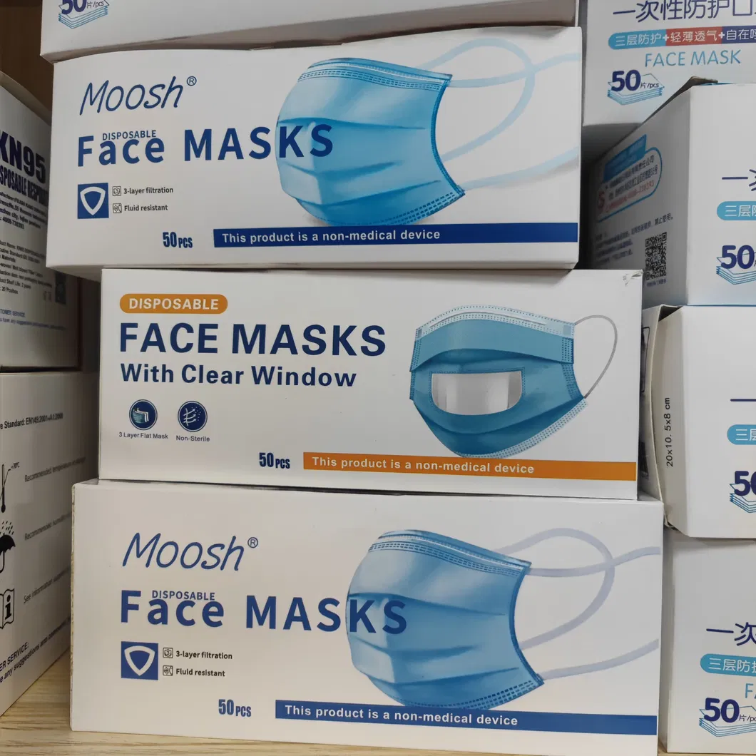 Factory Custom Fashion Dust Disposable 3 Ply Face Masks
