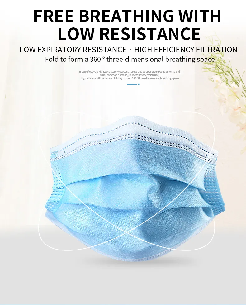 Factory Direct Disposable Protective Face Mask Three Layer