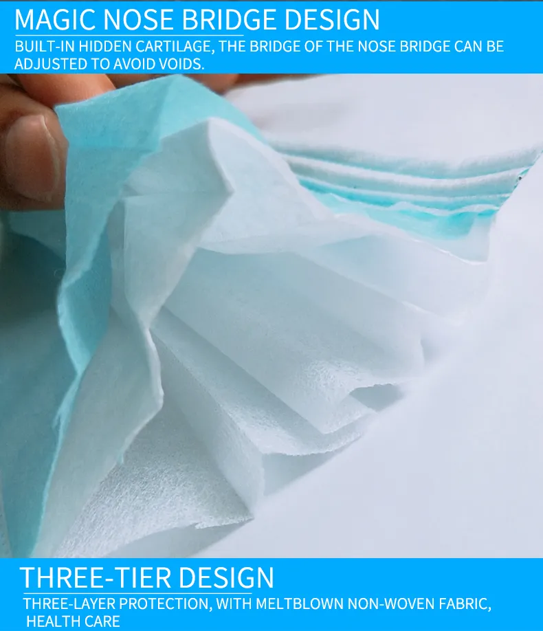 Factory Direct Disposable Protective Face Mask Three Layer