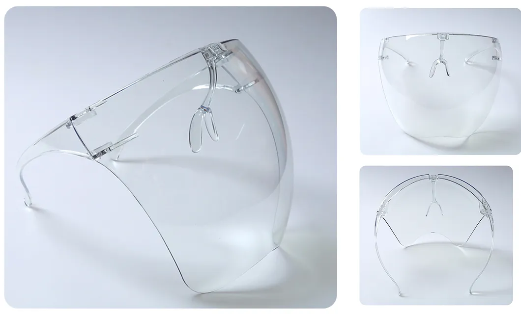 Factory Price Clear Anti Fog Anti Splash Durable Transparent Plastic Face Shield Glasses