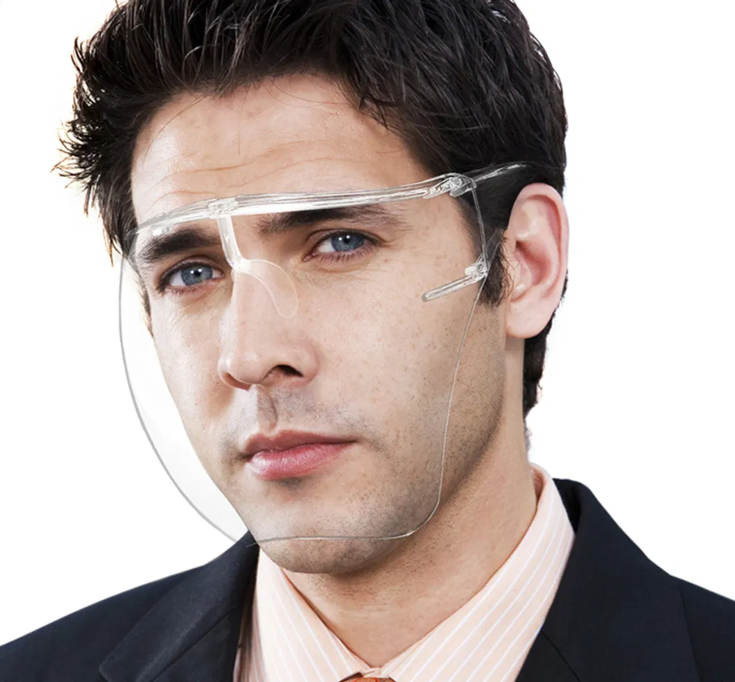 Factory Price Clear Anti Fog Anti Splash Durable Transparent Plastic Face Shield Glasses