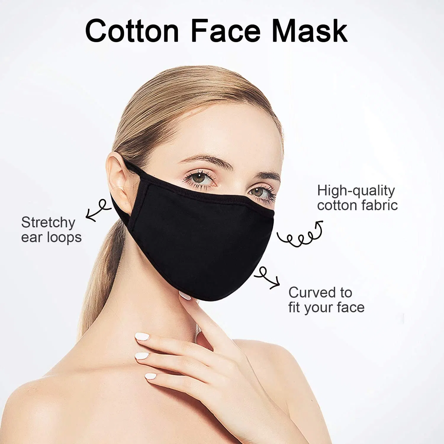 Fashion Face Mask Reusable Mask Fashion Reusable Custom Cotton Face Fabric Cloth Mask Washable Covers 2-Ply Face Mask