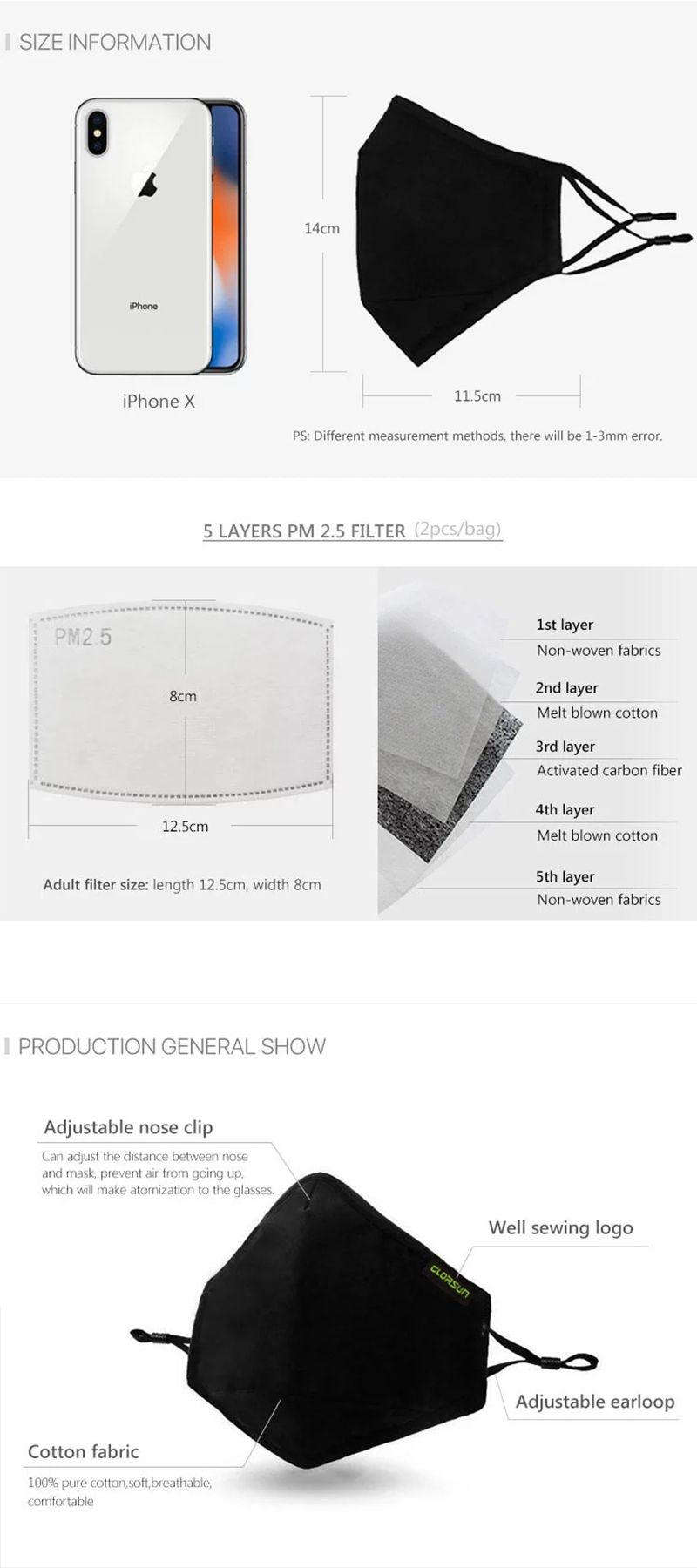 Fashion Face Mask Reusable Mask Fashion Reusable Custom Cotton Face Fabric Cloth Mask Washable Covers 2-Ply Face Mask