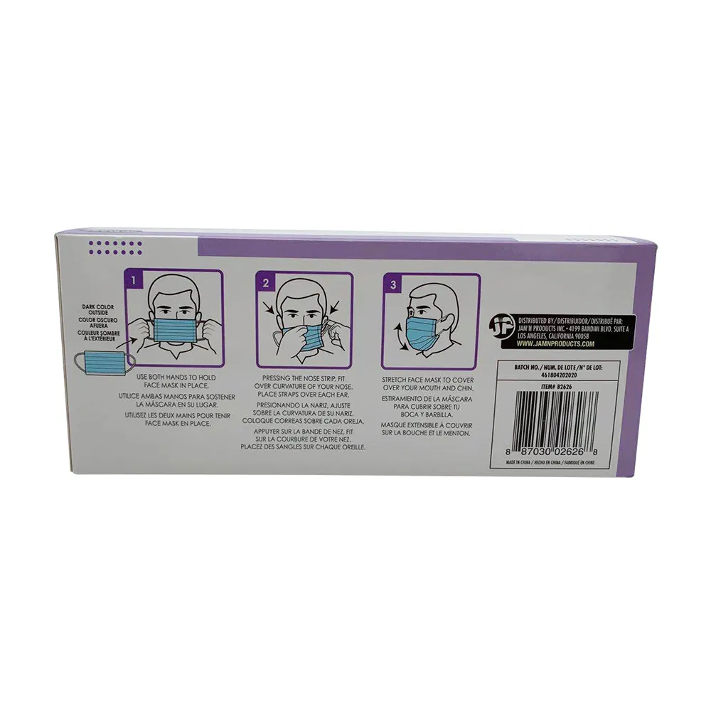Fast Delivery 3 Ply Disposable Protective Face Mask