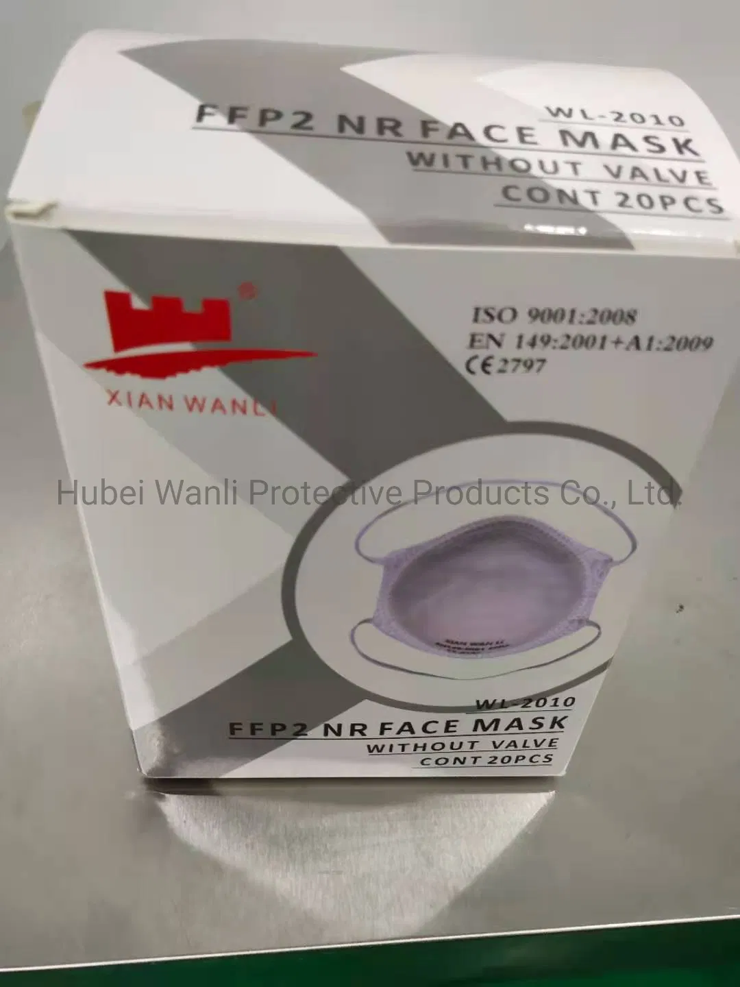 FFP2 Face Cup Masks Respirator Dust Mask En 149:2001 and A1:2009 Compliant, CE Certified, White Without Breathing Valve Face Masks Protective Comfortable High F