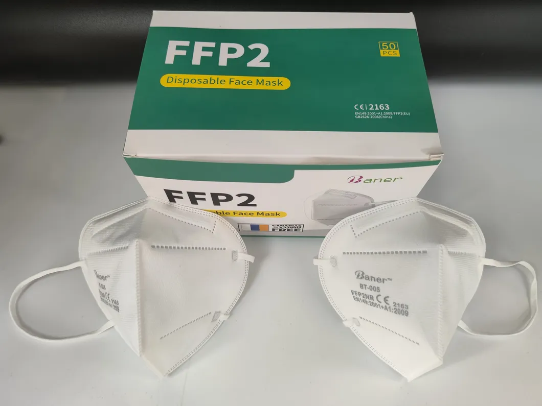 FFP2 Face Mask FFP2 Nr Disposable Respirator Mask 5 Layer Filtration