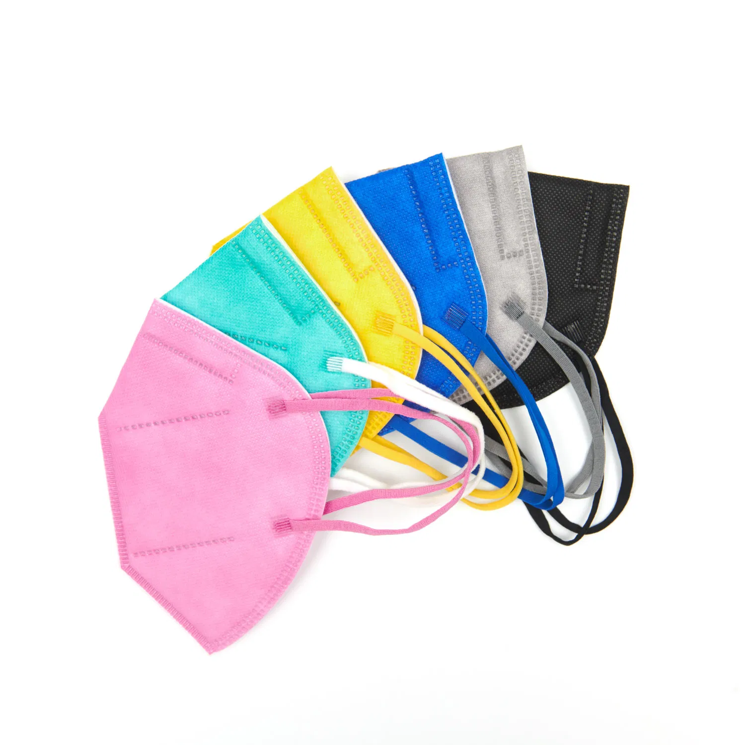 FFP2 KN95 Colorful Black Grey Dust Face Mask Pm2.5
