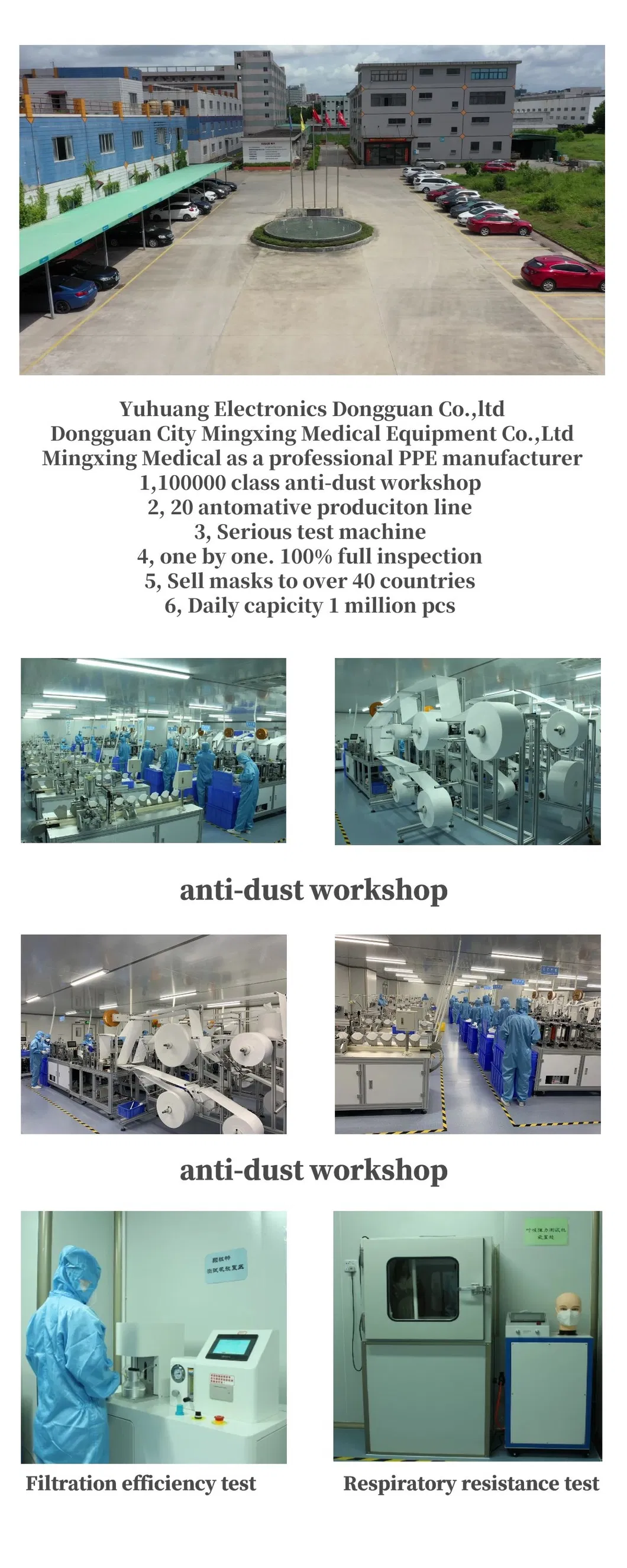 FFP2 Mask En149 2001 Half Face Respirator Dust Pm2.5 Protective Face Mask