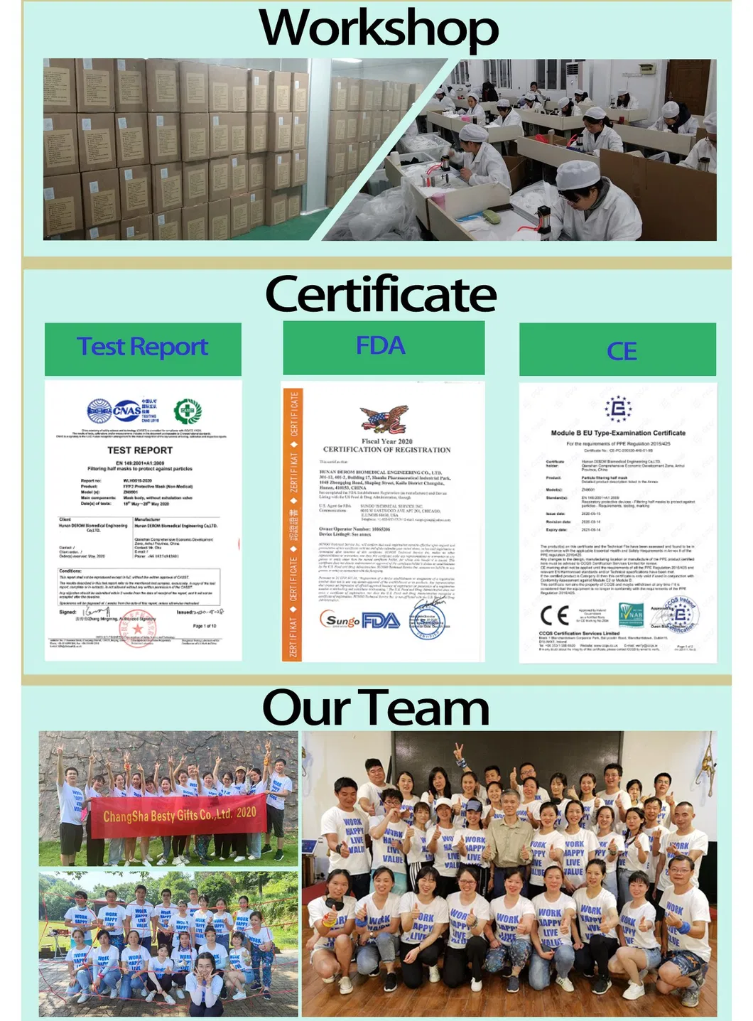 FFP2 Masks in Black/White Colors with CE Certificate