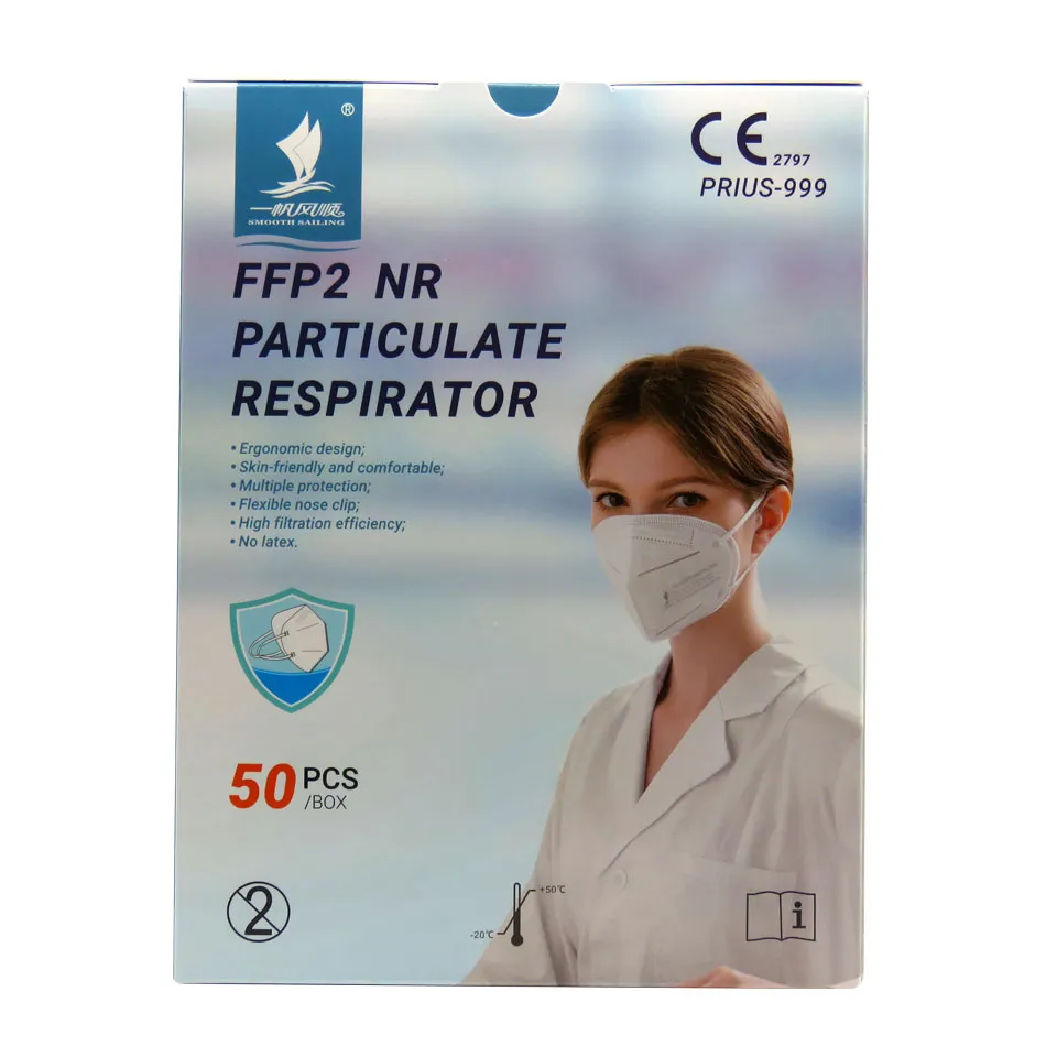 FFP2 Nr Mask En149: 2001 Eearloop CE2797 Certificated