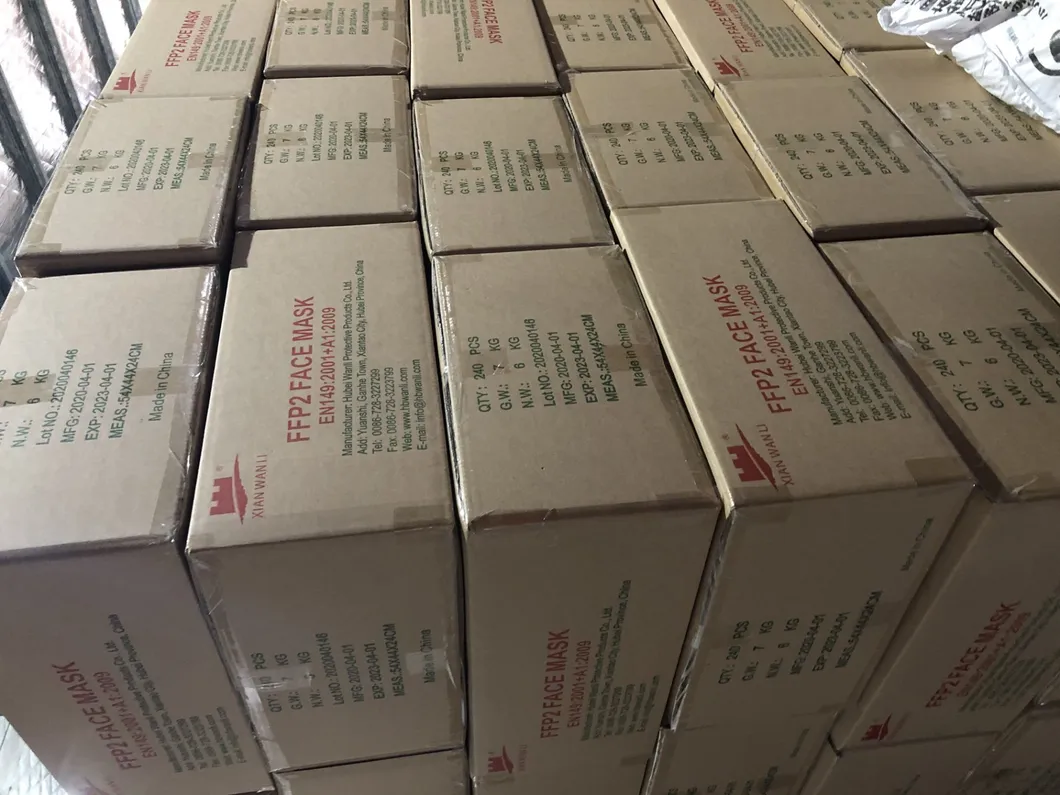 FFP2 Respirators Disposable Nonwoven FFP1/2 Cup Shape Masks Particulate Safety Respirator with Valve and Without Valve CE En149: 2001