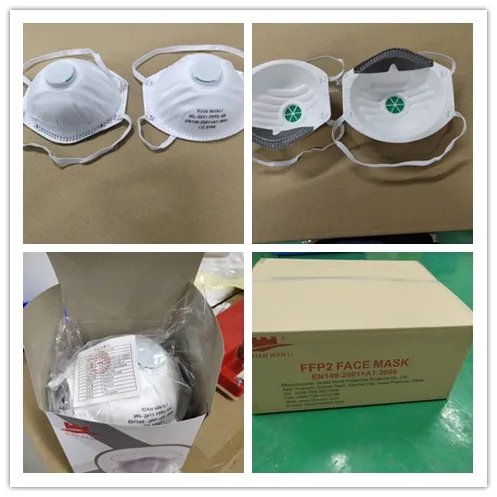 FFP2 Respirators Disposable Nonwoven FFP1/2 Cup Shape Masks Particulate Safety Respirator with Valve and Without Valve CE En149: 2001