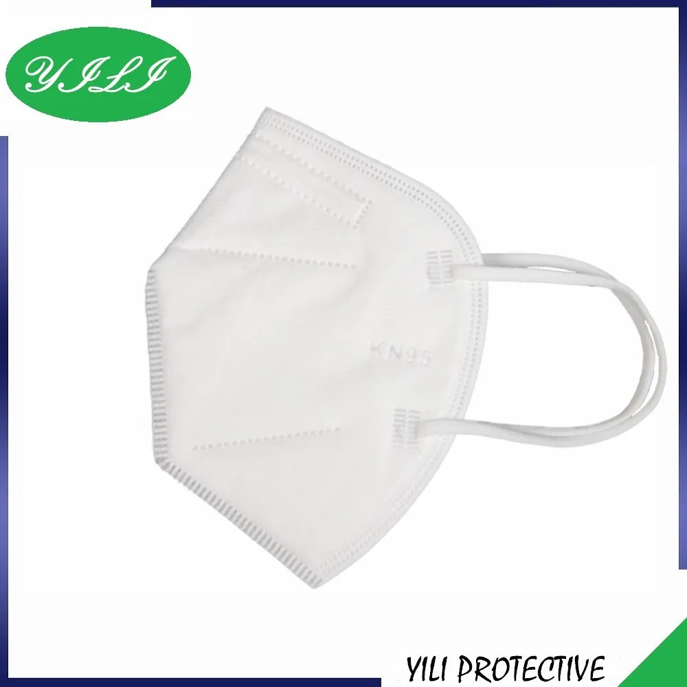 FFP2 White 5ply Protective Anti-Dust Nonwoven Fabric Particular Respirator Face Mask
