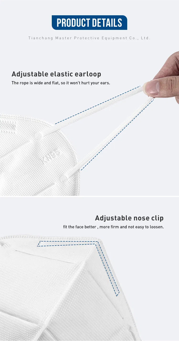 Fine Quality Earloop Type 5-Ply Disposable Protective Face Mask