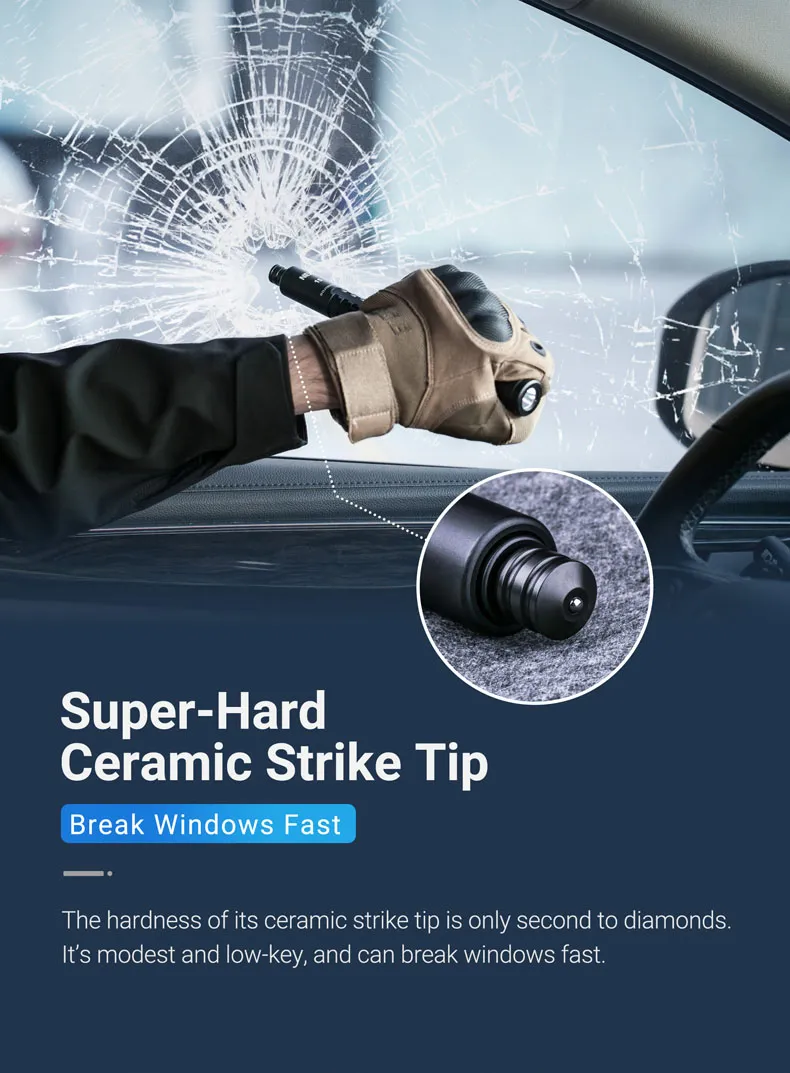 Flash Light Baton N15L Nex Baton Steel Self Protection Gear