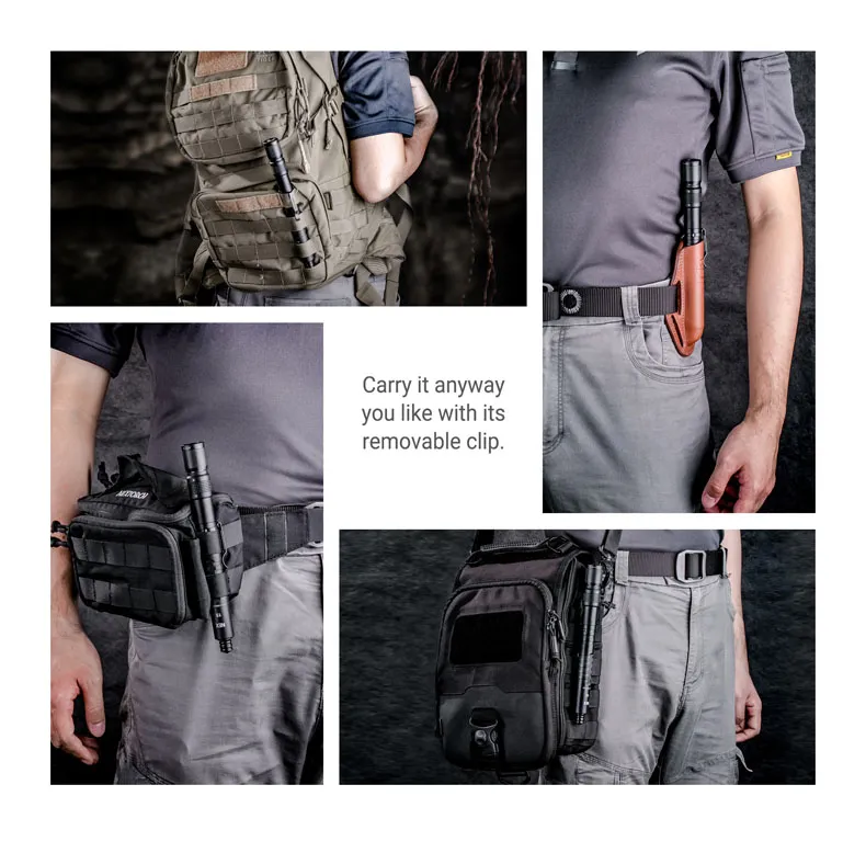 Flash Light Baton N15L Nex Baton Steel Self Protection Gear