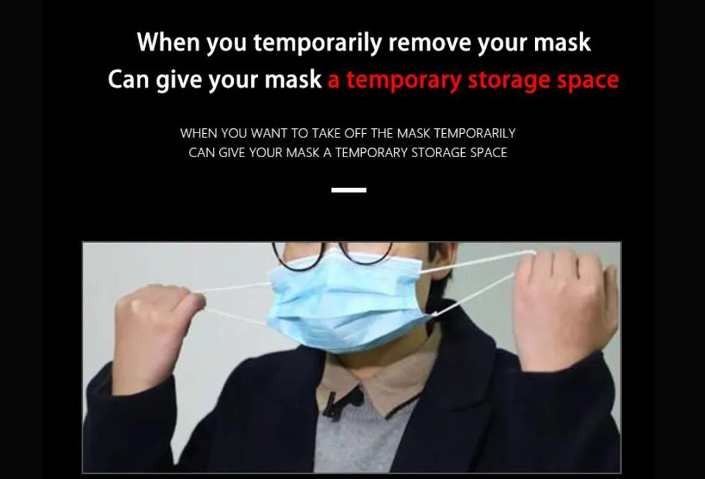 Foldable Mask Stocker Organizer Customize Logo Safety Dustproof Mask Box