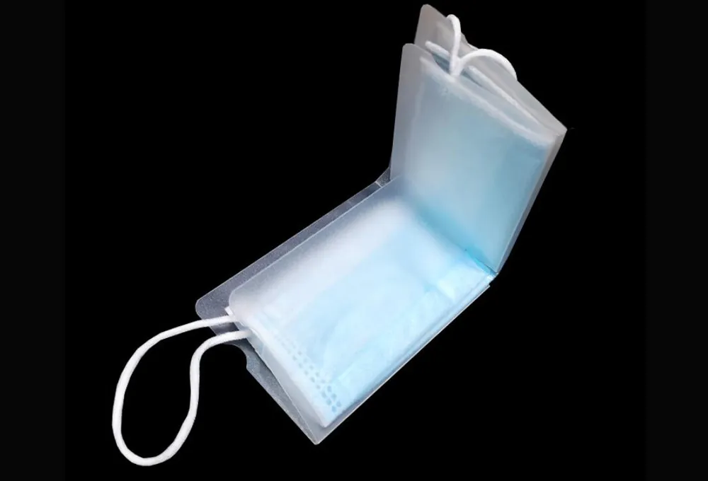 Foldable Mask Stocker Organizer Customize Logo Safety Dustproof Mask Box