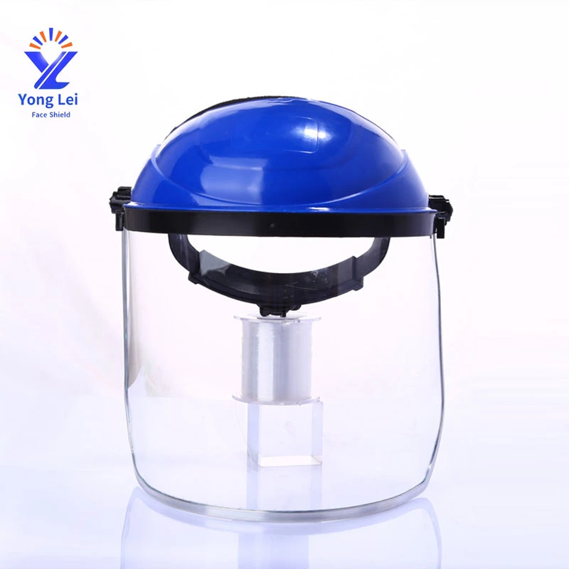 Full Transparent Visor Plastic Protective Face Shields with Helmets